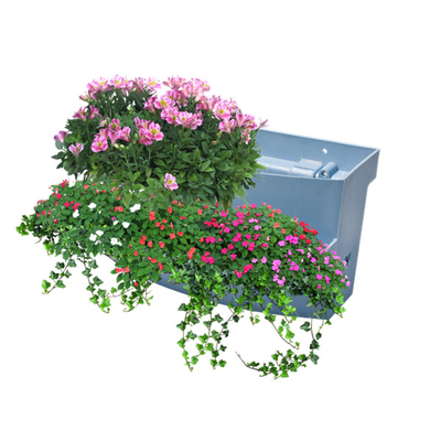Eco-Freindly China Supply Fence Planter XA5060 Saddle Design Easy Installation Garden Fence Decoration Fence Planter